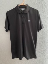 BMW Polo Shirt Size M Black Performance Short Sleeves Logo Lightweight - $18.69