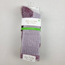 Gold Toe Women&#39;s Lodge Collection Terry Camp Crew 2 Pairs Socks Size 6-9 - £13.22 GBP