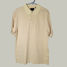 Greg Norman Mens Polo Shirt Medium Yellow Embroidered Sleeve - £10.19 GBP