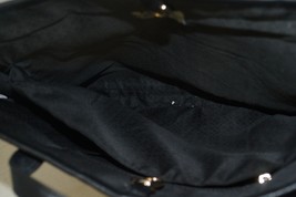 Daisey Fuentes Black Grey Leather Shoulder Tote Bag Handbag Purse - $29.69