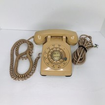 Vintage Bell Systems Western Electric Rotary Dial Telephone 500DM Almond Tested - £31.61 GBP
