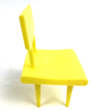 Vintage Vogue Ginny Doll Chair for 8&quot; Doll Yellow Plastic Furniture - £13.62 GBP