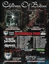 Alexi Laiho Children of Bodom 2009 Blooddruck Tour Dates ad 8 x 11 adver... - £3.36 GBP