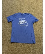 Vintage Bud Light  Since 1982 St. Louis, MO. Heather Blue XL - £14.78 GBP