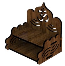 Wooden Mandir for Home Puja Ghar Small Temple Stand Wall Hanging table top - £30.65 GBP