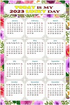 2023 Magnetic Calendar - Calendar Magnets - Today is my Lucky Day - v023 - £8.55 GBP