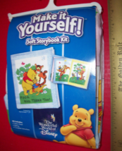 Disney Baby Craft Kit Winnie The Pooh Soft Storybook Set Fabric Panel Batting - £15.14 GBP
