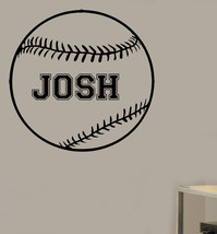 Personalized Baseball Vinyl Wall Decal - £16.23 GBP