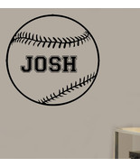 Personalized Baseball Vinyl Wall Decal - £15.69 GBP