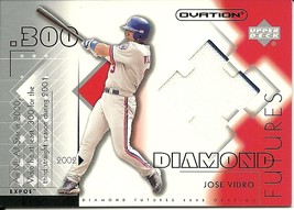 2002 Upper Deck Ovation Diamond Futures Jose Vidro DF-JV Expos   - £3.13 GBP