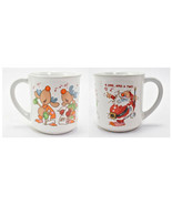 Singing Santa Reindeer Wallace Berrie Collectors Mug Japan - £20.23 GBP