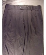 TOPIO COLLEZIONI PER UOMO BLACK DRESS TROUSERS SIZE 34&quot; X 27&quot; EC 88 - €33,57 EUR