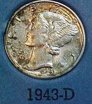 Mercury Dime 1943-D U - $8.00