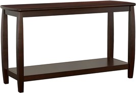 Coaster Rectangular Lower Shelf Espresso Sofa Table 47.5&quot;D X 18&quot;W X 28&quot;H Brown - $240.10