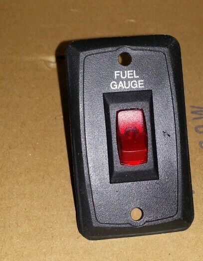 RED RV SIGMA 700601 FUEL GAUGE BLACK TOGGLE SWITCH LIGHTED 1 SWITCH NEW - $19.73