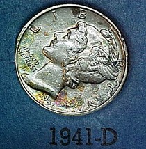 Mercury Dime 1941-D U - £11.76 GBP