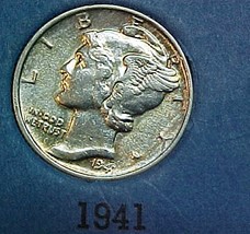 Mercury Dime 1941 U - £6.32 GBP