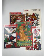 Vtg 90s Christmas Window Cling Decorations - Disney, Santa, More! - $14.95