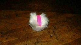 Vintage 1960s or 1970s Barbie Cotton Ball Powder Puff w/ Pink Ribbon HTF - $15.72