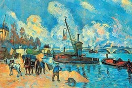 On the Banks of the Sein at Bercy by Paul Cezanne - Art Print - $21.99+