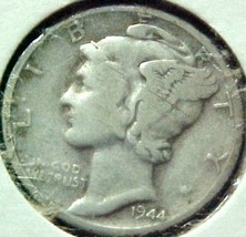 Mercury Dime 1944-D VG - £3.63 GBP