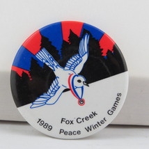 Vintage Local Sports _in - 1989 Peace Winter Games - Cellulloid Pin  - £12.06 GBP