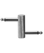 Offset crank 1/4 TS male to male guitar effect pedal coupler Z plug conn... - $6.31 CAD