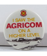 Vintage Farm Pin - I Saw Agricom Edmonton Alberta - Celluloid Pin  - £11.87 GBP