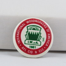 Union Pin - International Woodworkers of America 1981 Conference -Cellul... - £11.78 GBP