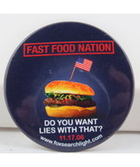 Movie Promo Pin - Fast Food DVD Release - Celluloid Pin  - $20.47 CAD