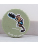 Canadian Tourist Pin - Banff Refreshing Herman Chimpunk Pin - Celluloid Pin - €12,88 EUR