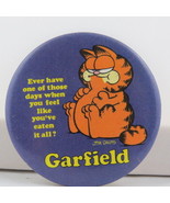 Vintage Garfield Pin - Fat Garfield Cat Image - Celluloid PIn  - $15.00