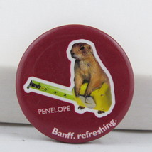Canadian Toruist Pin - Penelope the Gopher Banff - Celluloid Pin - £11.99 GBP