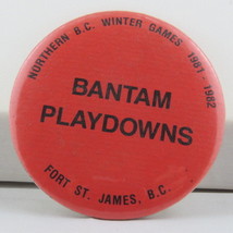 Vintage Sports Pin - Northern BC Bantam Playdowns Curling - Celluloid Pin - £11.99 GBP