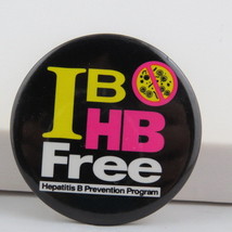 Vintage Health Pin - I B Hep B Free - Celluloid Pin - £11.72 GBP