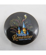 Disneyland Pin - Remeber Disneyland Souvenir - Celluloid Pin  - $288.78 MXN