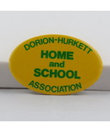 Vintage School Pin - Dorion Hurkett School Association - Celluloid Pin - $20.50 CAD