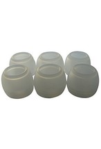 6 Medium (M) Clear Single Flange Replacement Eartips; Comfort Ear Tips Earbud... - £3.70 GBP