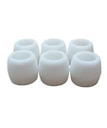 6 pcs White Single Flange Small Replacement Eartips compatible with Sony MDR-... - $5.95