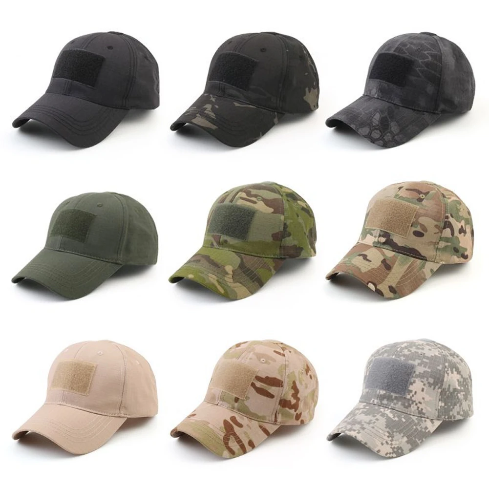 Camo unisex hat trucker gorras tactical cap camouflage snapback hats 18 colors outdoors thumb200