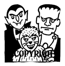 COUNT, FRANK AND WEREWOLF brand new mounted rubber stamp - $8.00