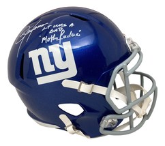 Lawrence Taylor Unterzeichnet New York Giants Full Größe Speed Kopie Helm Bad Mf - £365.77 GBP