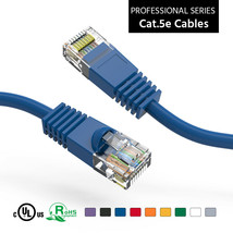 300'Ft Cat5E Shielded 26-Awg Stp Patch Ethernet Network Cable Blue Solid Copper - £91.12 GBP
