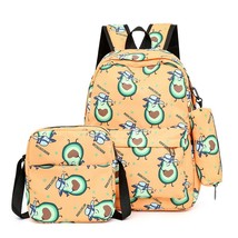 3pcs/set Fruit Printing School Bags Backpacks Schoolbag Fashion Kids Lovely Back - £53.66 GBP