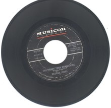 George Jones 45 rpm If My Heart Had Windows b/w The Honky Tonk Downstairs - £2.33 GBP