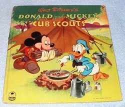 Cozy Corner Book Disney Donald Duck and Mickey Mouse Cub Scouts 1950 - £7.77 GBP