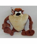 Warner Brothers WB Looney Tunes TAZ 10&quot; Plush Stuffed Toy Tan Brown - $21.50 CAD