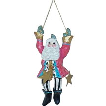1993 House of Hatten Santa Claus and Stars Christmas Elf Ornament Denise Calla - £62.53 GBP