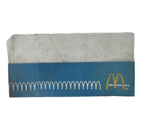 Vintage McDonald's Logo Paper Employee Worker Hat Cellucap Adjustable 1970s - $23.07