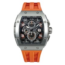 Ns watch luxury rubber strap sapphire chronograph quartz 5atm waterproof wristwatch for thumb200